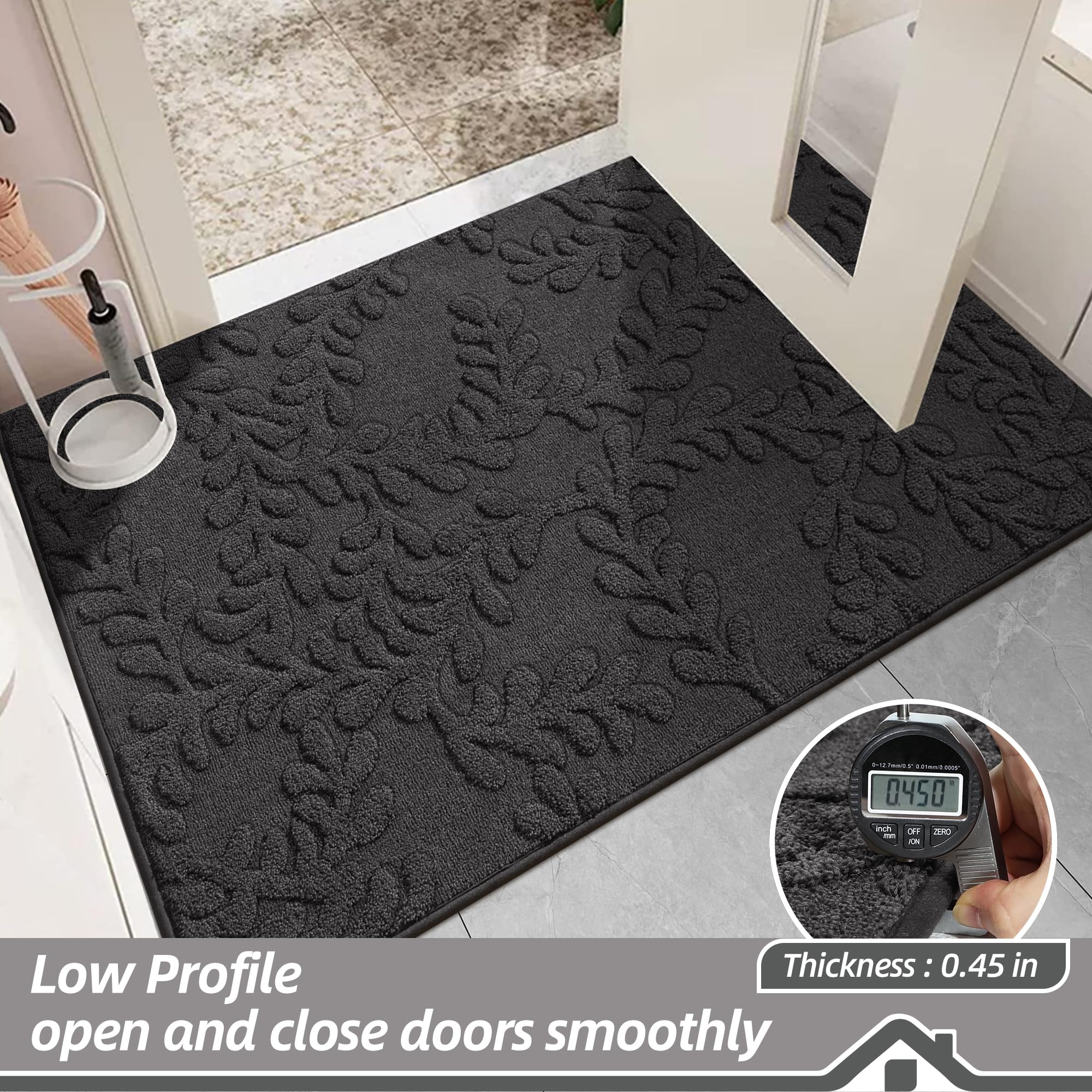 BEQHAUSE indoor-outdoor entrance mat for busy doorways