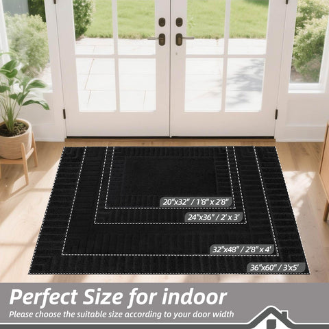 BEQHAUSE machine-washable mat for easy, thorough cleaning