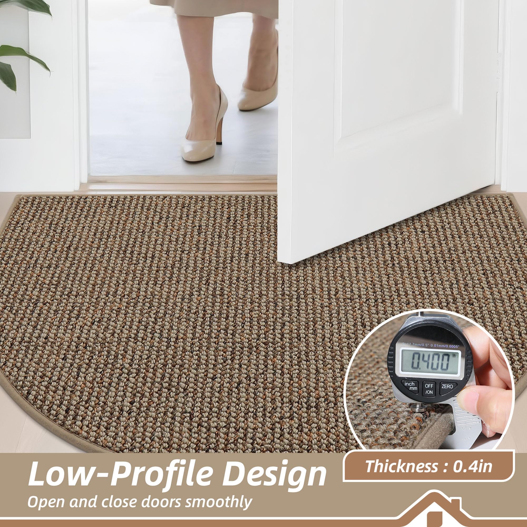 BEQHAUSE machine-washable door mat for quick refresh.