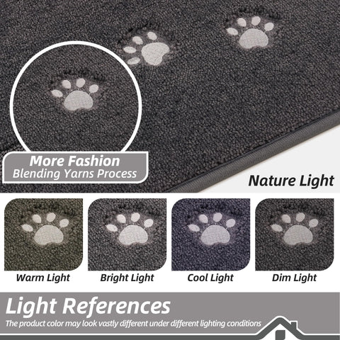 BEQHAUSE soft polyester fiber mat is gentle on paws