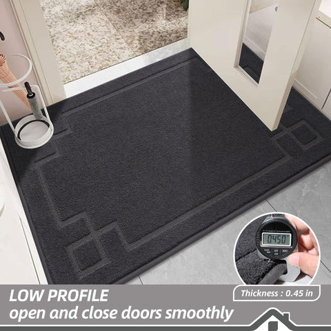 BEQHAUSE washable mat is easy to clean with vacuuming and cold-water machine wash.