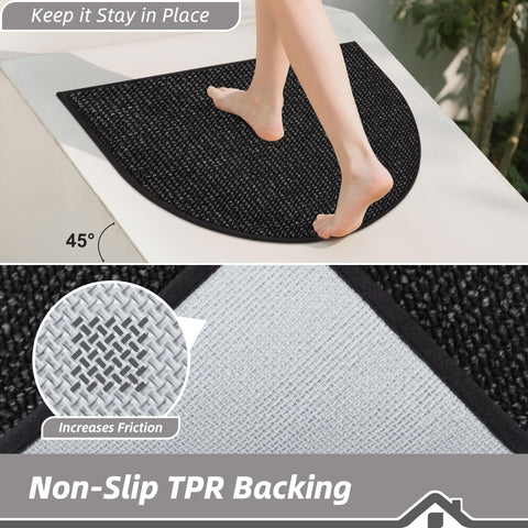 BEQHAUSE washable mat made from polypropylene for easy cleanup.