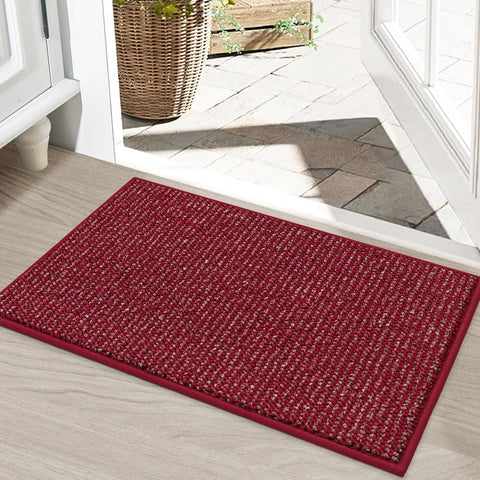 BEQHAUSE Dirt Trapper door mat front view with dense weave traps dirt