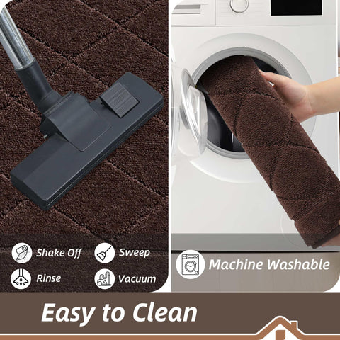 BEQHAUSE Dirt Trapper Door Mat geometric pattern suits modern entryways.
