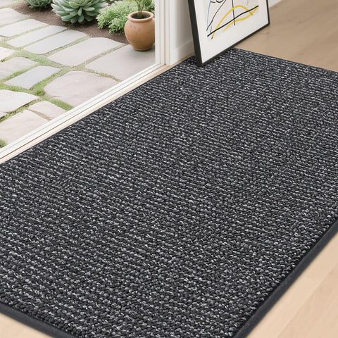 BEQHAUSE Dirt Trapper Front Door Mat—front door protection against dirt and moisture.