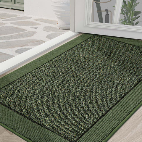 BEQHAUSE indoor door mat front view showing 36x60 size with low profile