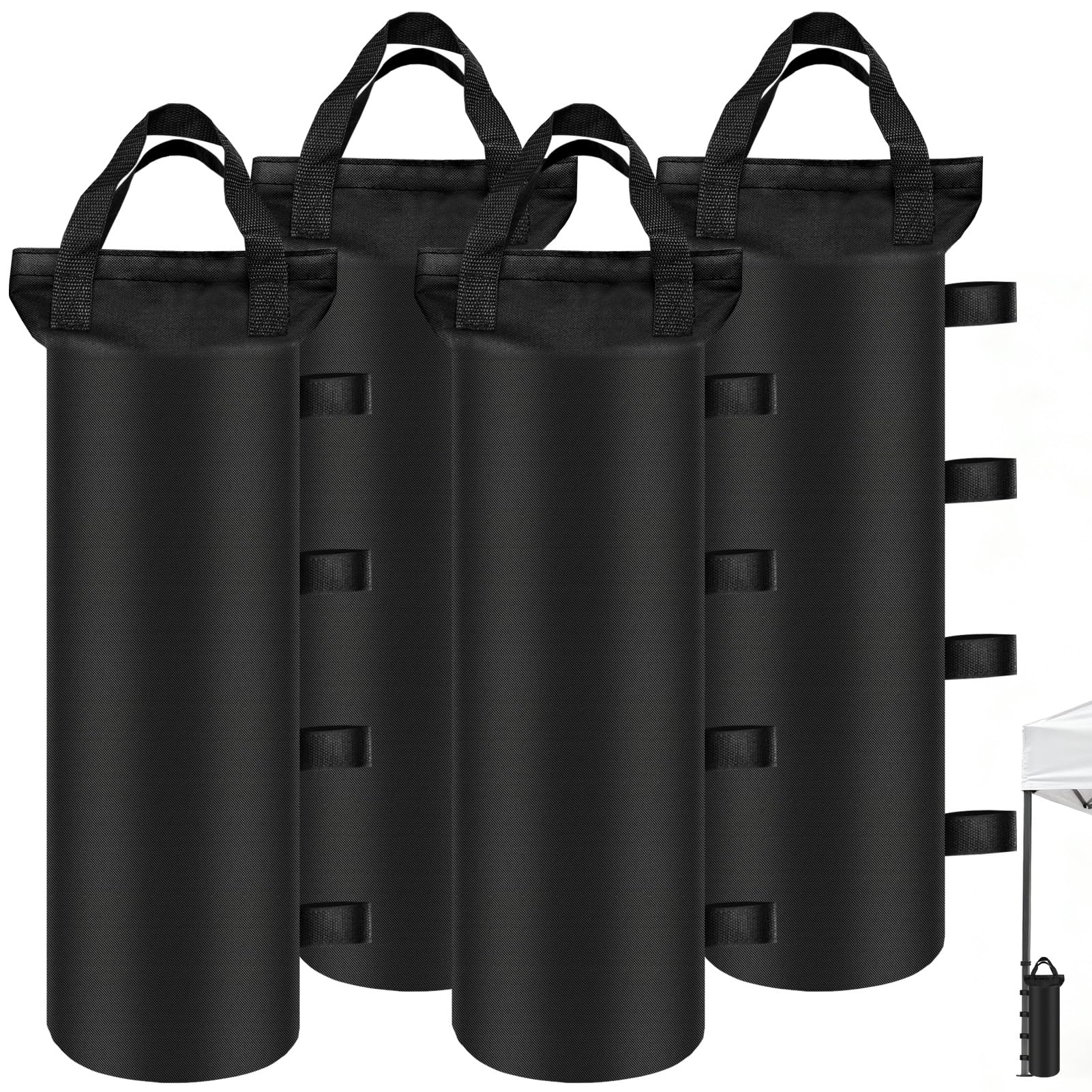 Bequemhaus canopy weights with durable material provide long-lasting stability on windy days.