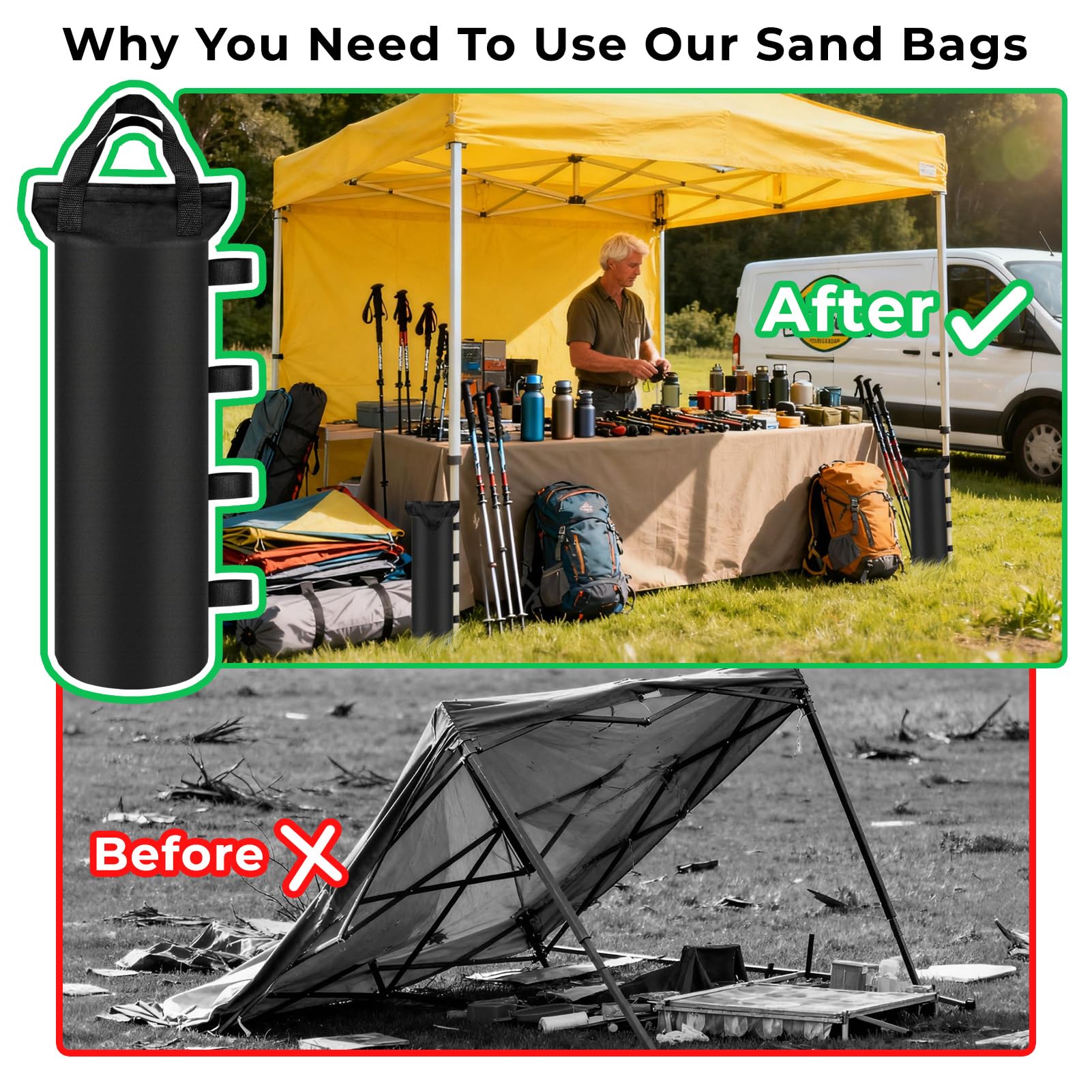 Bequemhaus wind-stability design helps keep pop-up tents steady.