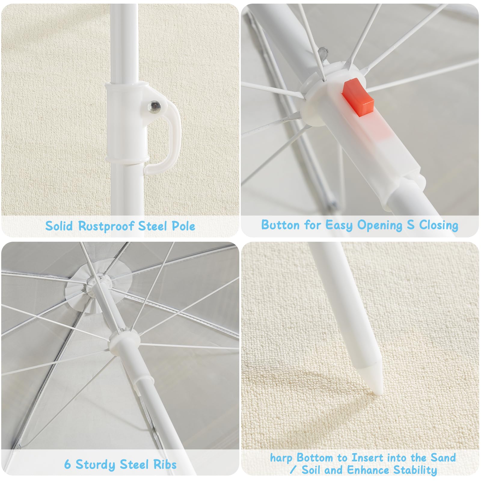 Beright replaceable bins available for color or size variety.