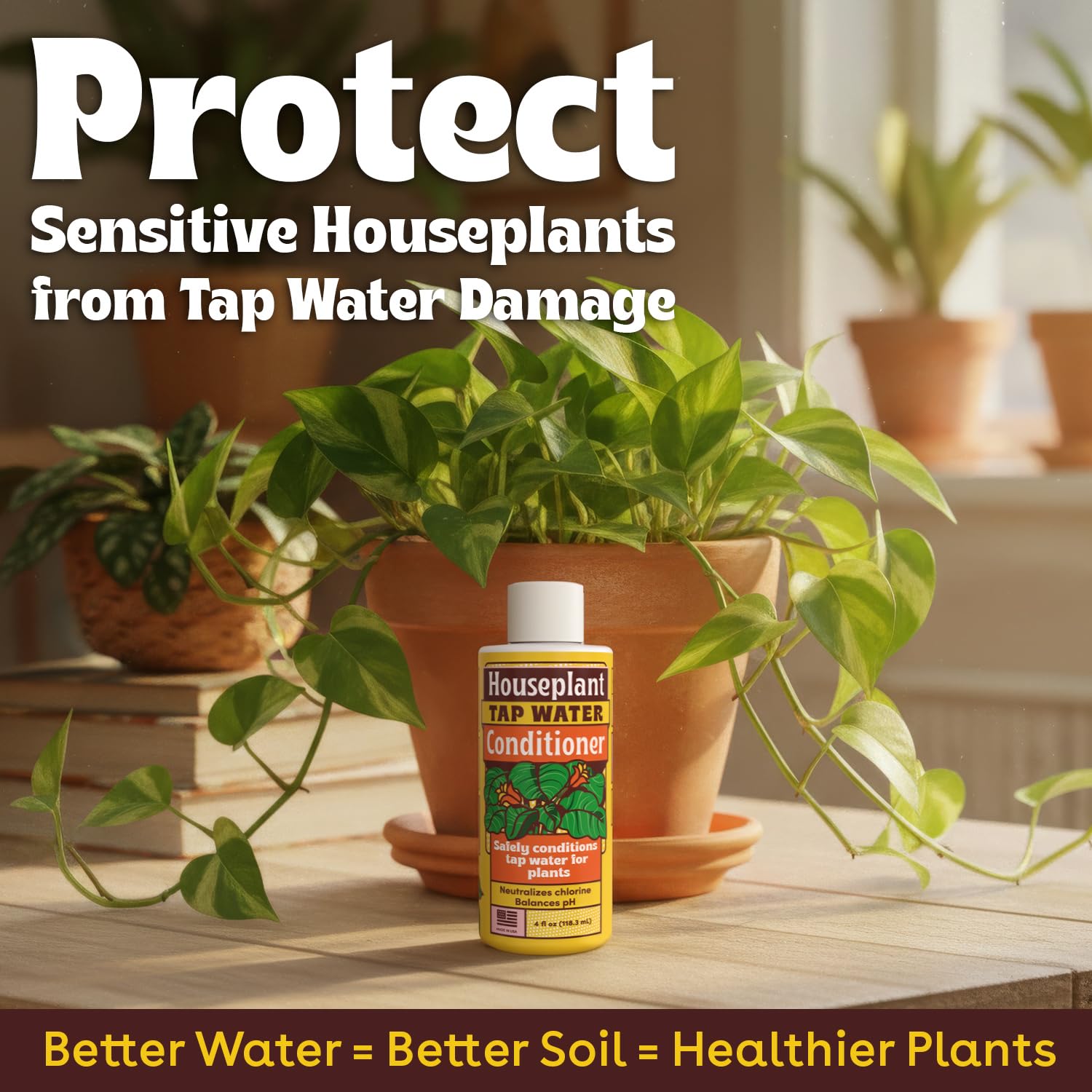 Berkland Tap Water Conditioner packaging-eco highlights reduced waste