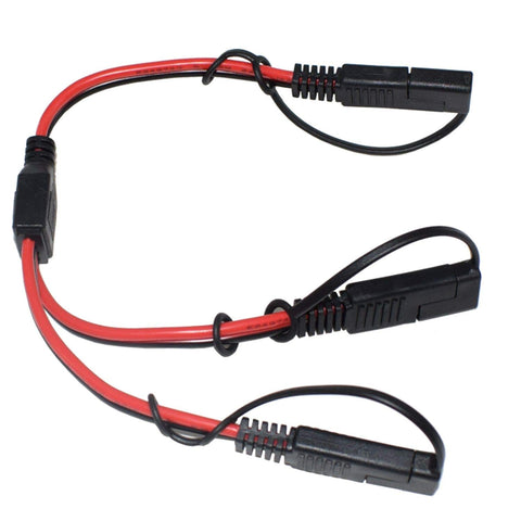 BERLAT 30 cm SAE extension supports 12V solar and device charging