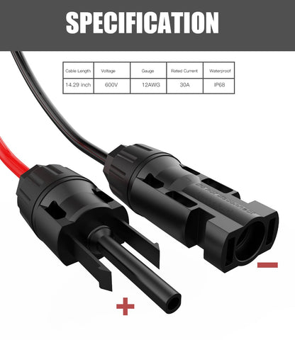BERLAT SAE port connector for secure solar panel wiring