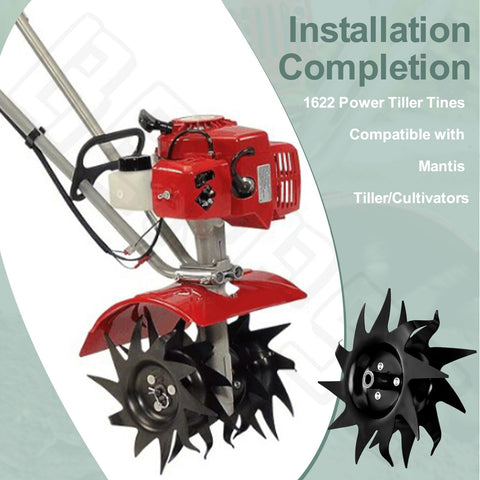 BERPSE 1622 tines in reversible mode for shallow cultivation and bed prep.