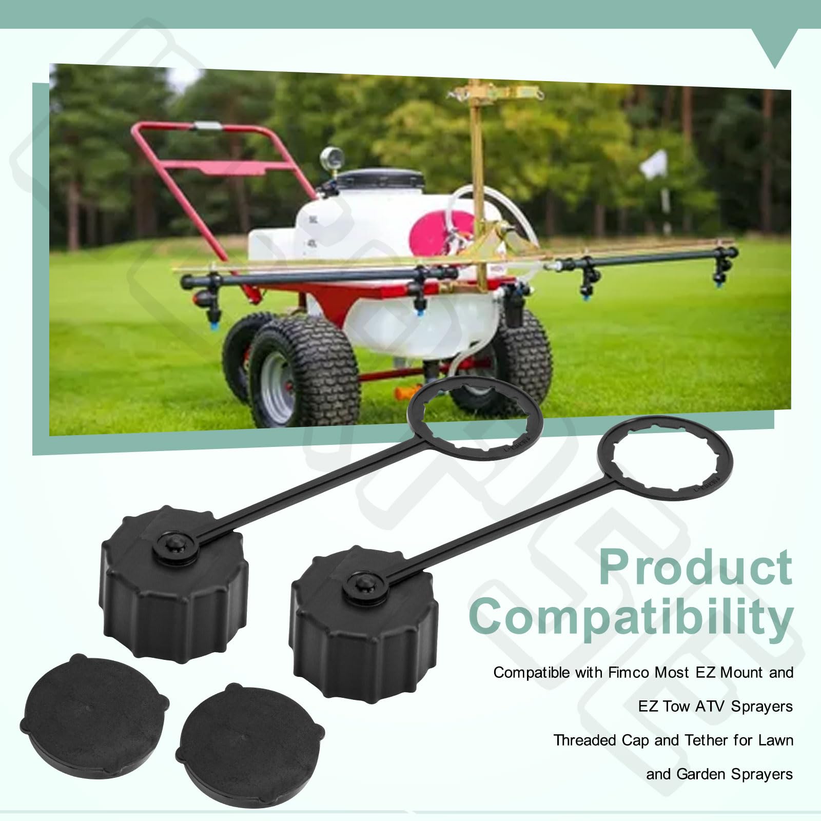 BERPSE threaded-cap drain plug ensures leak-free closure on sprayer systems