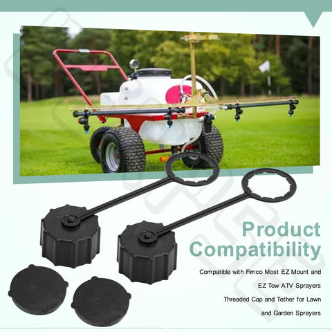BERPSE threaded-cap drain plug ensures leak-free closure on sprayer systems