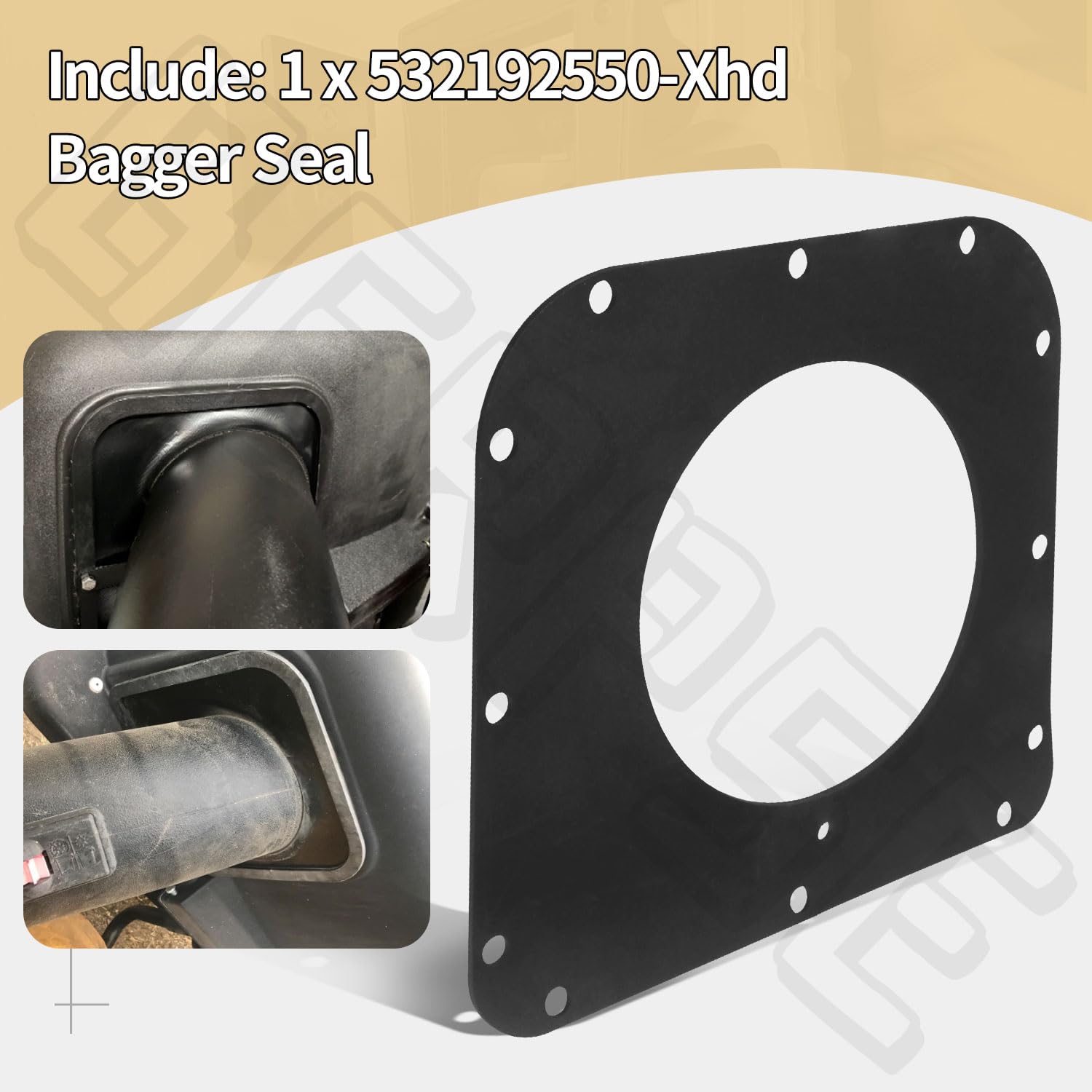 BERPSE bagger seal outdoor durability in harsh conditions during yard maintenance.