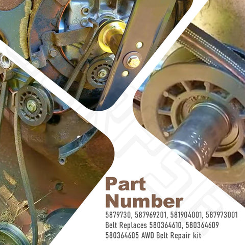 BERPSE small parts – includes critical belts pulleys and fasteners for repair.