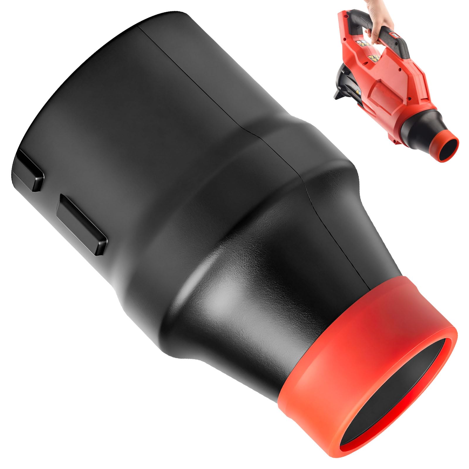 BERPSE car drying nozzle 8in attached to 18V blower, boosting drying speed.