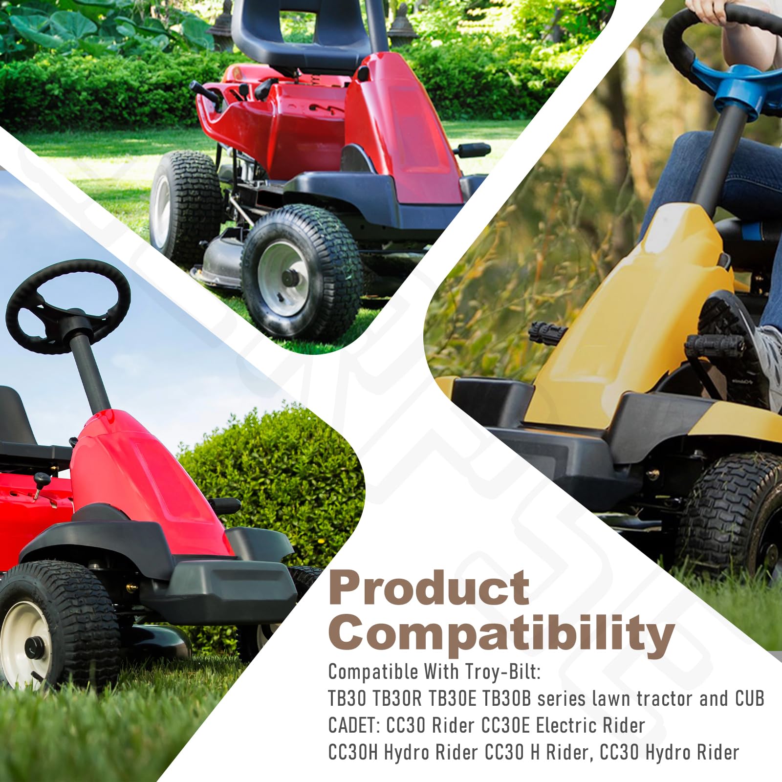 BERPSE CR12 steering kit compatible parts help fit various lawn tractors.