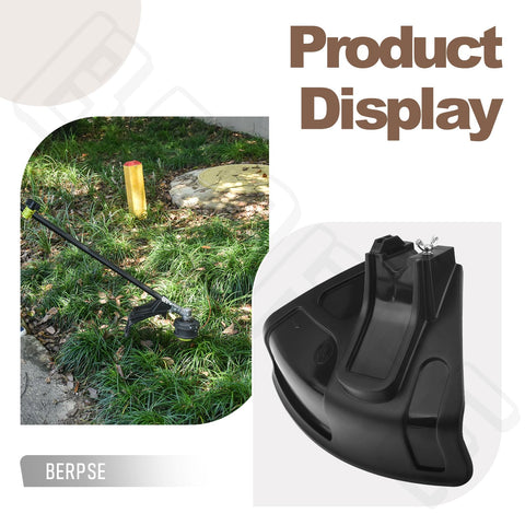 BERPSE easy-installation shield for straight shaft trimmers simplifies setup