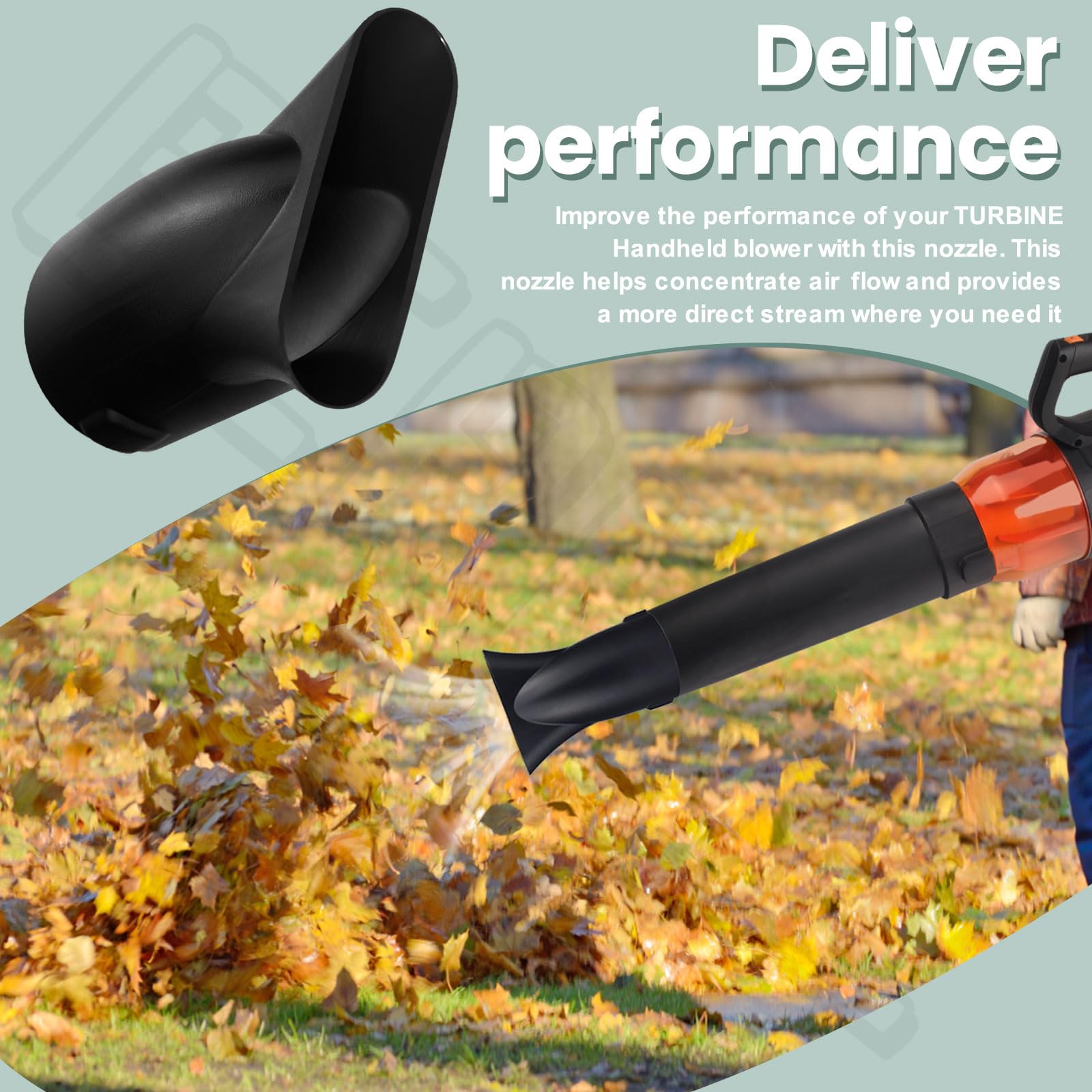 BERPSE flat nozzle demonstrates compact air stream for better control