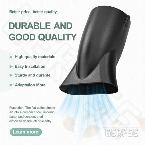 BERPSE flat nozzle for Worx WG519 focuses air stream for efficient outdoor cleaning