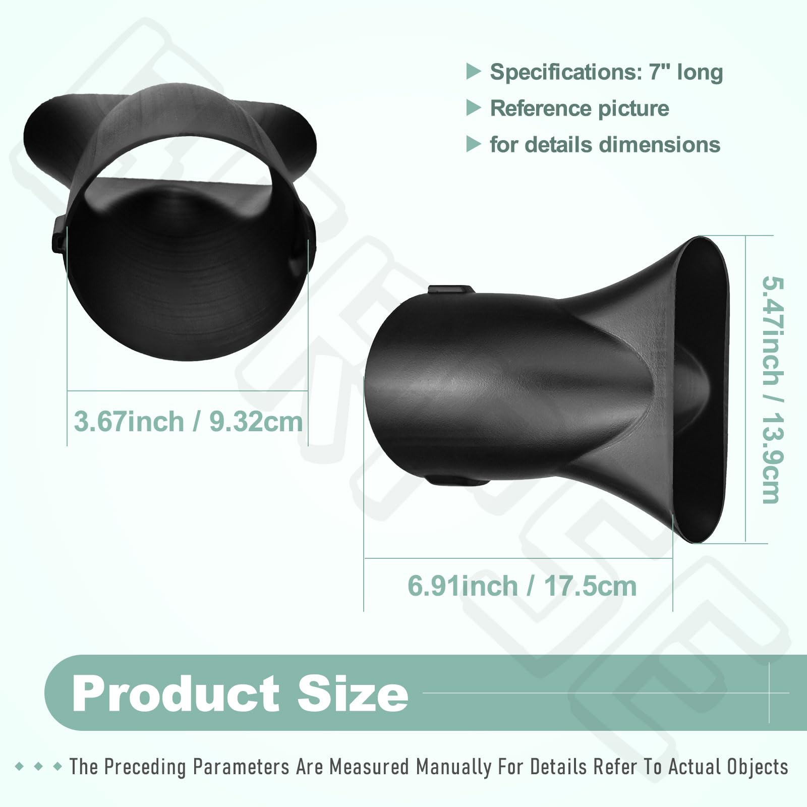 BERPSE flat nozzle for Worx WG546 enhances directed airflow during yard work