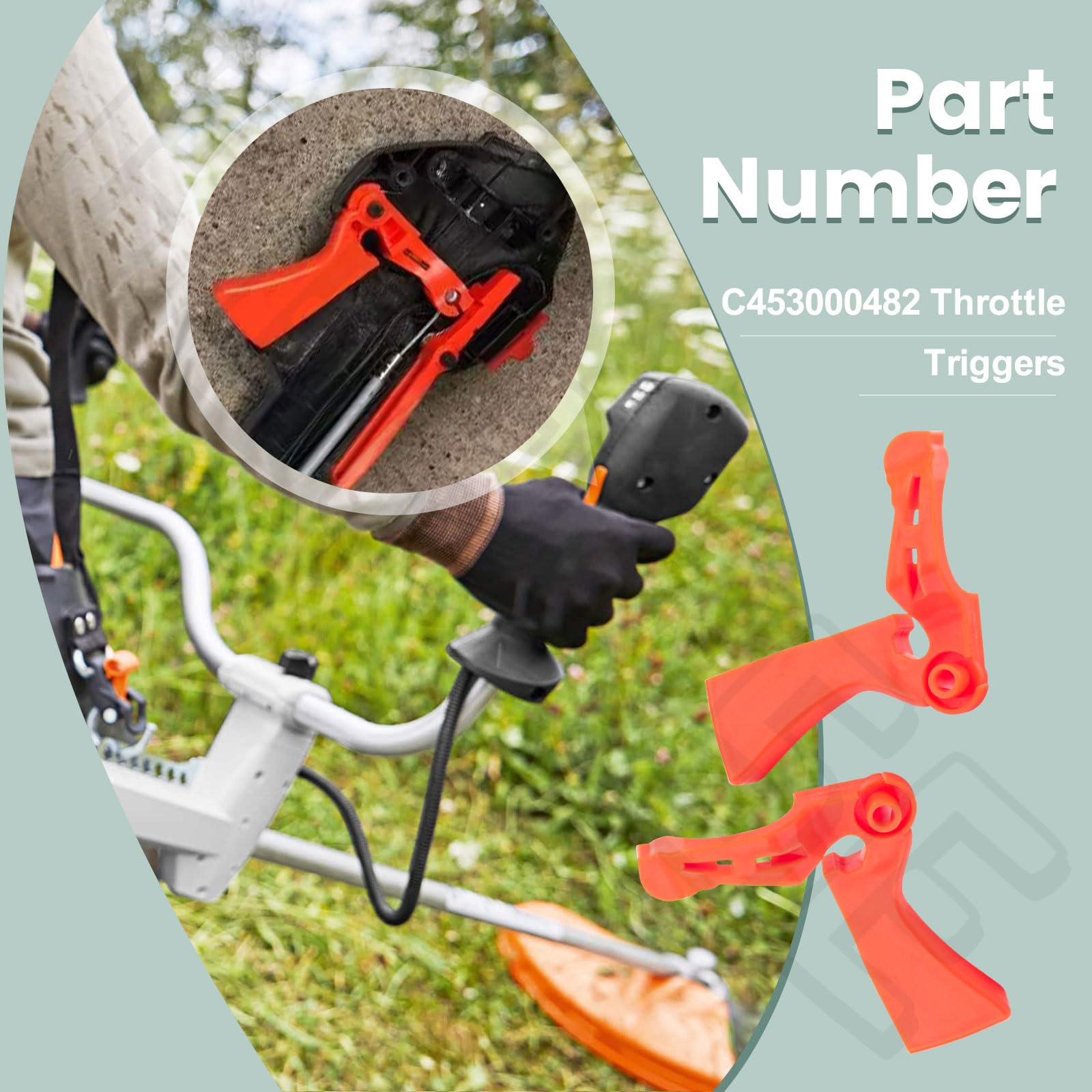 BERPSE throttle triggers on Echo SRM-266S restore quick, dependable operation.