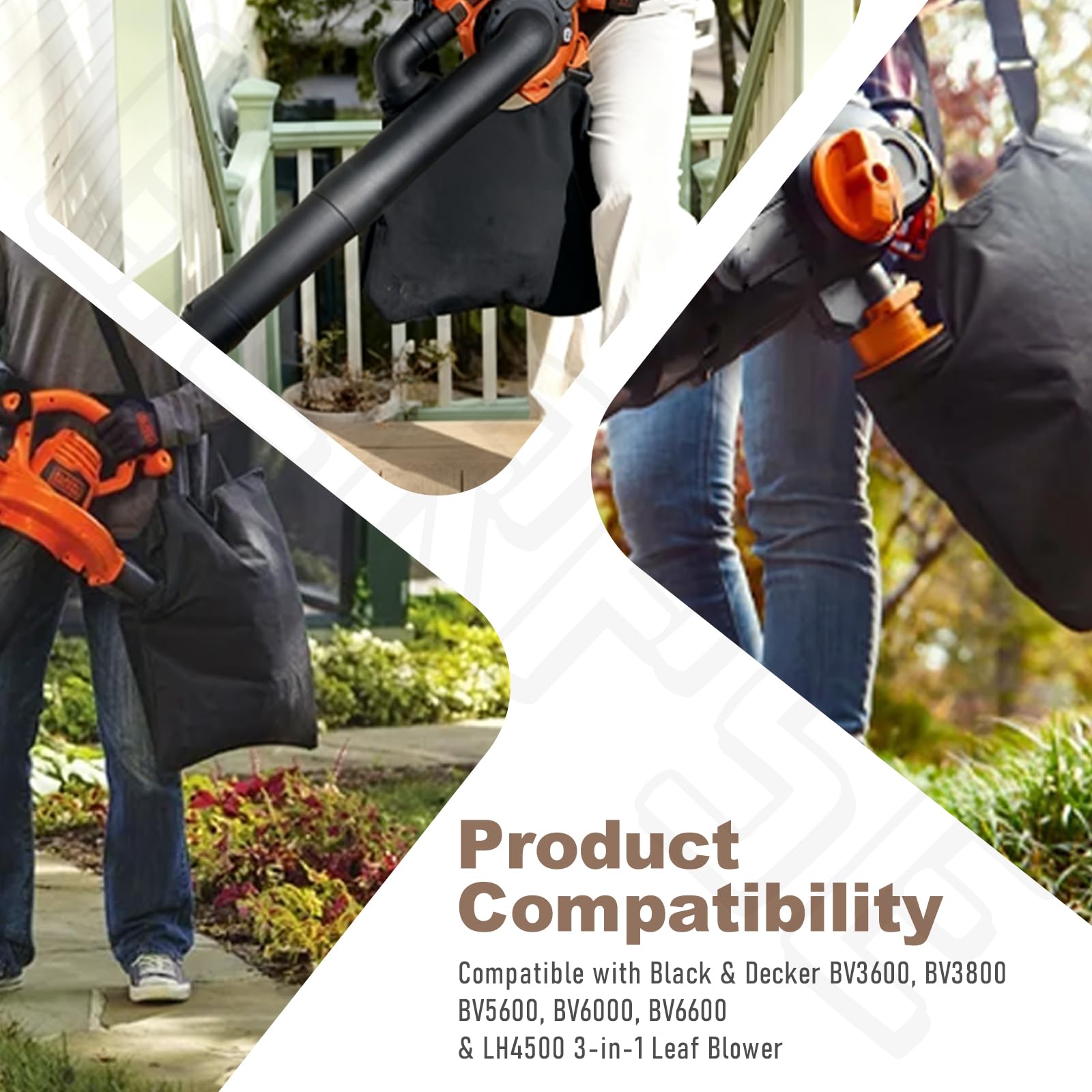 BERPSE bag quickly aligns with compatible blowers for secure fit.
