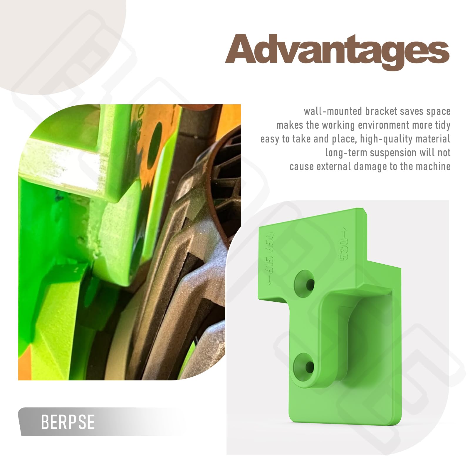 BERPSE bracket includes screws for quick mounting