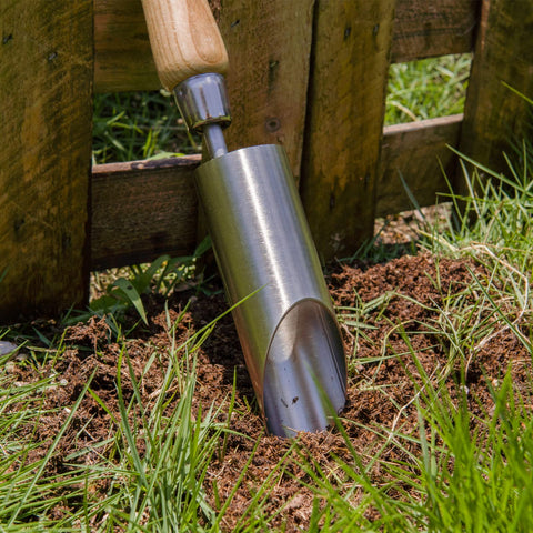 Berry&Bird 12in planter delivers clean, precise holes for flowers and seedlings.