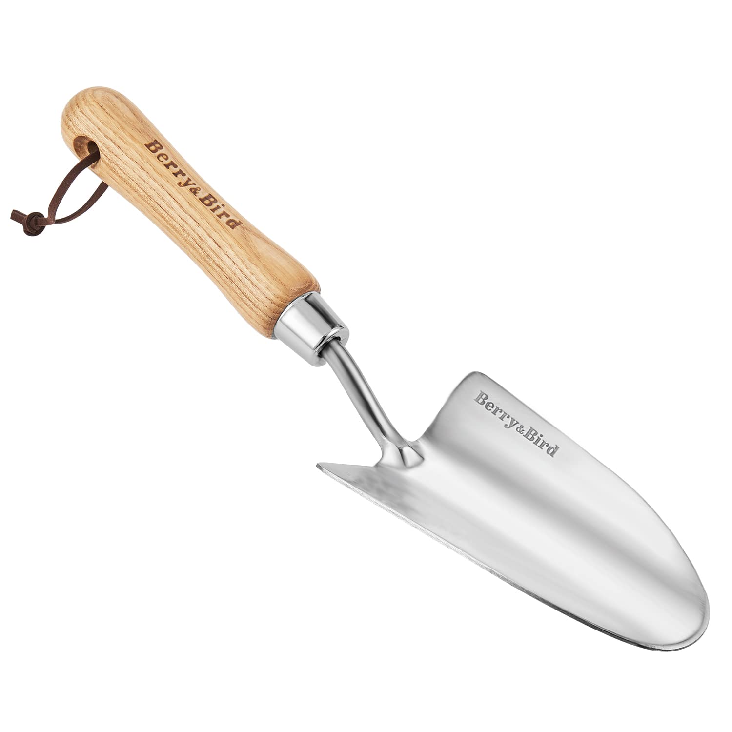 Berry&Bird stainless steel trowel full view for precise planting tasks