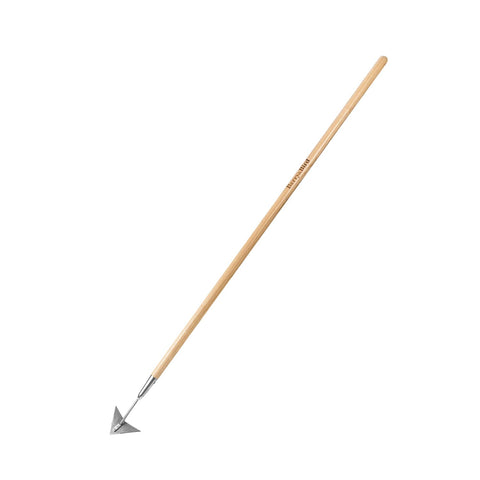 Berry&Bird triangle hoe with 60inch wood handle for standing weeding and edging.
