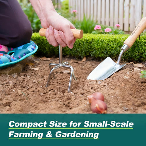 Berry&Bird Twist Tiller compact design for single-handed use.