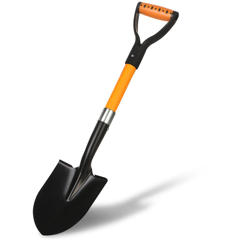 BERSCIT 28-Inch Mini Garden Shovel with fiberglass handle enables light, precise digging.