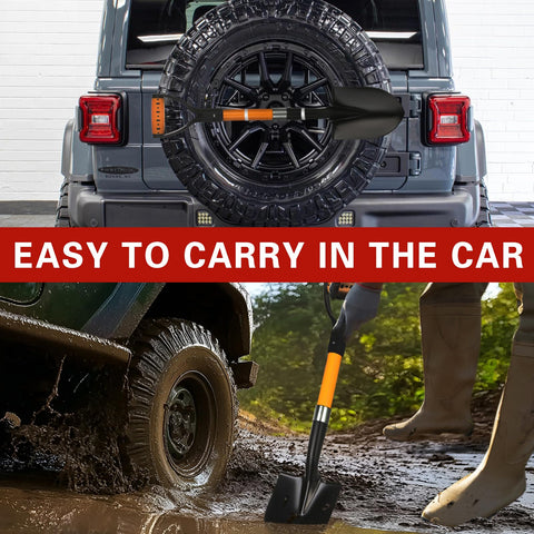 BERSCIT compact shovel fits tight spaces for small landscaping tasks.