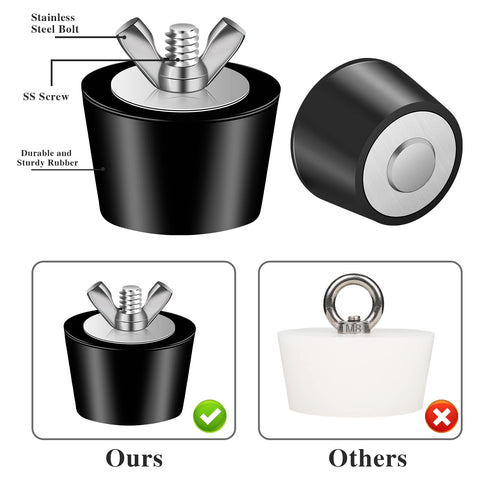 BESARME pool plug 2 inch size ideal for larger returns and seasonal drainage.