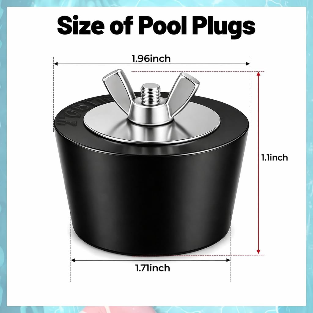 BESARME pool skimmer plug sealing entrance securely