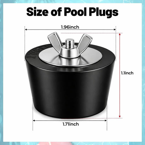 BESARME pool skimmer plug sealing entrance securely
