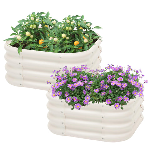Besebay heavy-duty galvanized planter box, durable metal construction for long outdoor use.