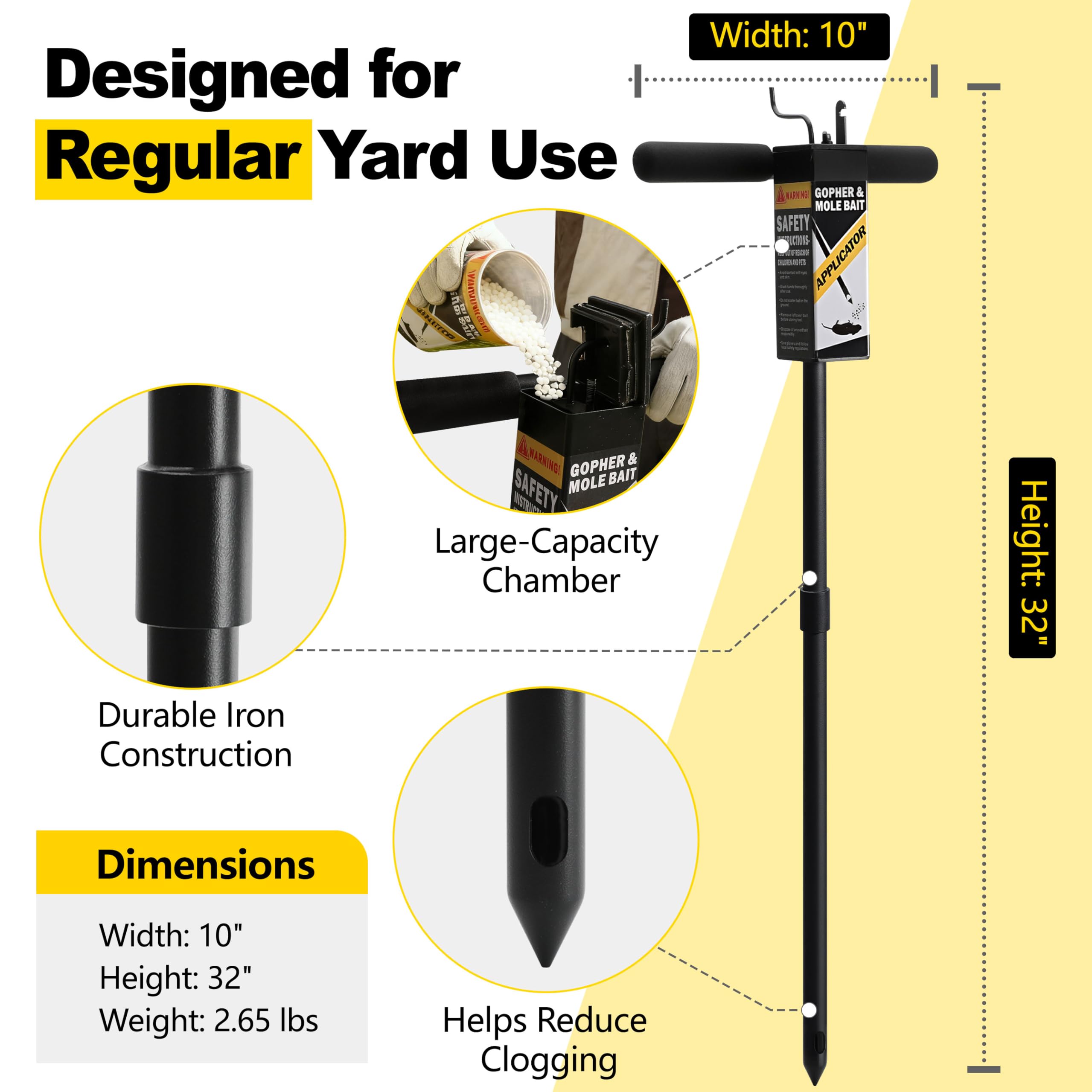 Easy to clean and rinse after use in outdoor spaces.