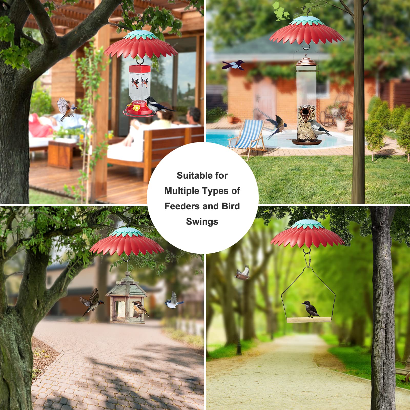 Beserie Squirrel Baffle durable plastic design resists rain and humidity.