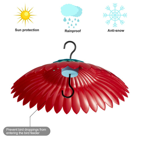 Beserie Squirrel Baffle quick install on feeder in minutes.