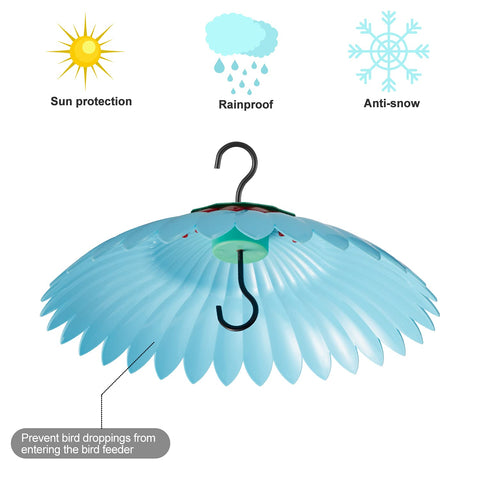 Beserie Squirrel Baffle moat-proof design reduces seed spills