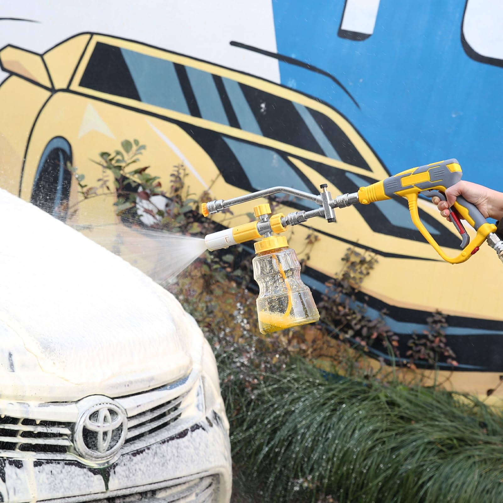 BESHED foam cannon application ideas show versatile uses for car care.