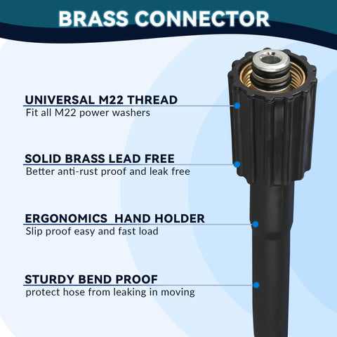 BESHED hose in outdoor cleaning scenario for cars, driveways, and pools.