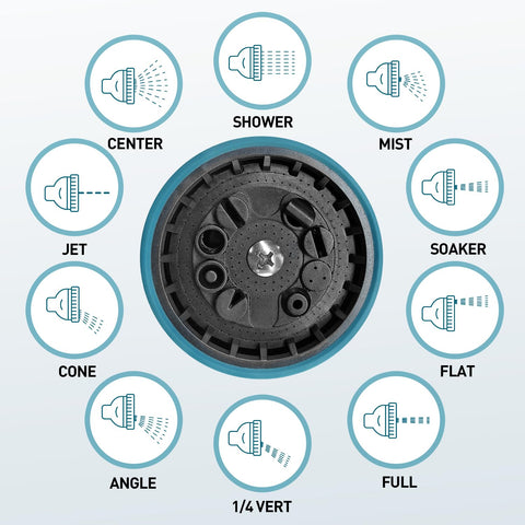 Besiter blue nozzle in action for car wash and outdoor cleaning tasks