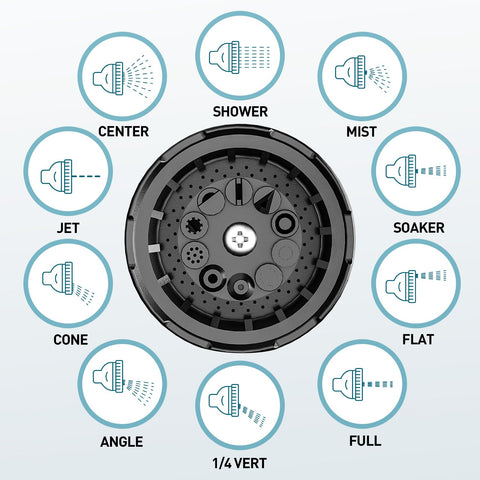 Besiter heavy-duty metal body conveys reliable performance under demanding watering tasks.