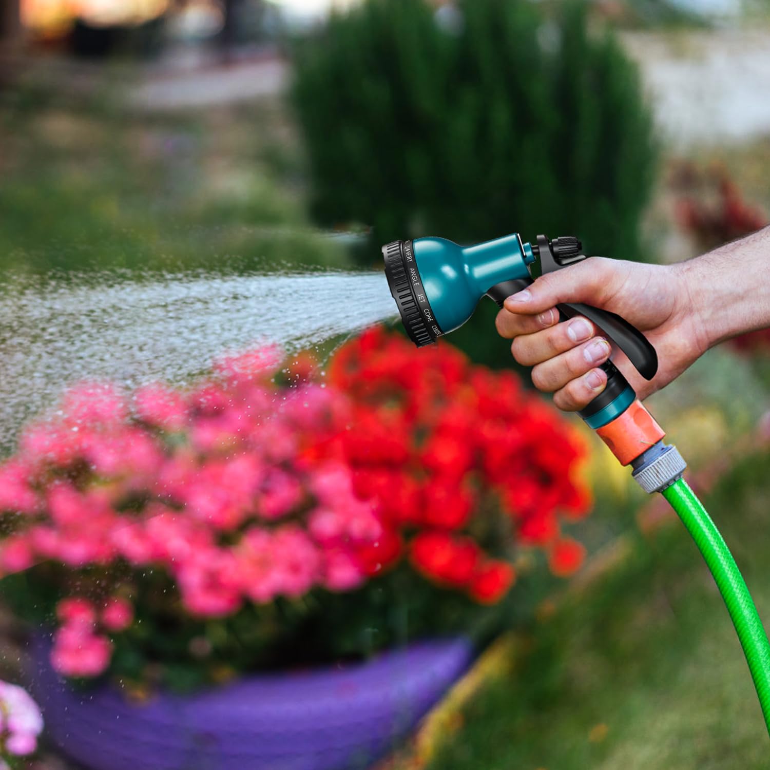 Besiter jet mist shower cone patterns demonstrate precise control across tasks.