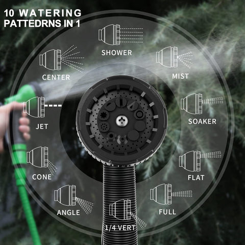 Besiter non-slip grip handle ensures comfortable use during long watering sessions
